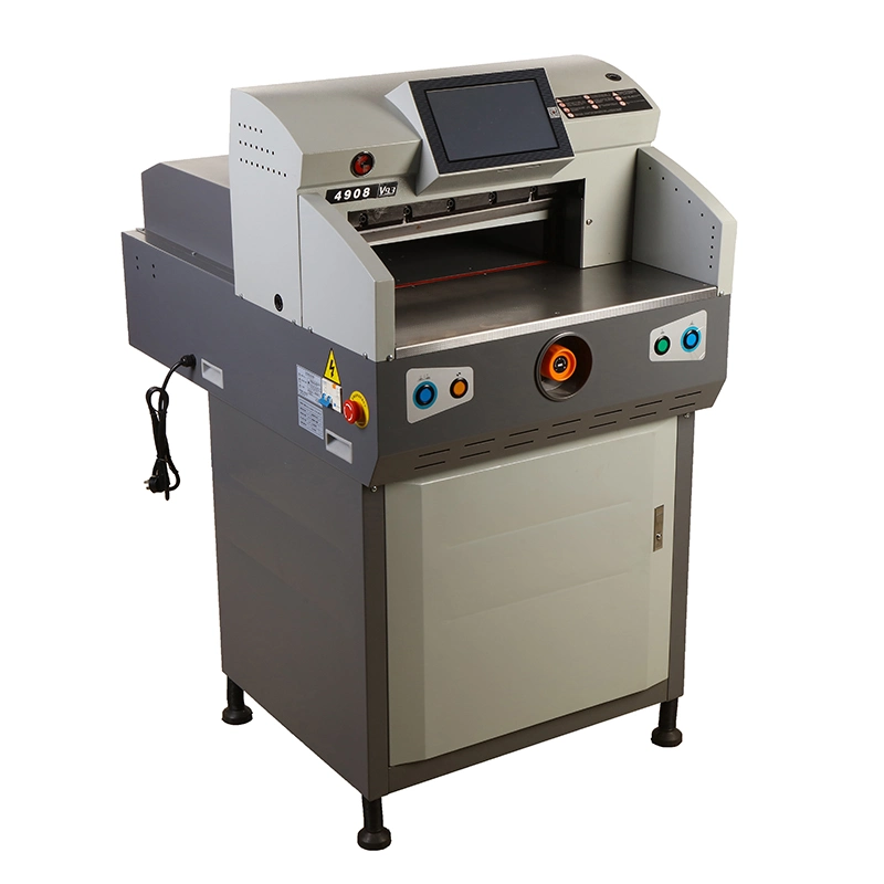 Automatic Push PLC 80mm Thickness A3 A4 Size Book Block Edge Paper Stack Sheets Guillotine Knife