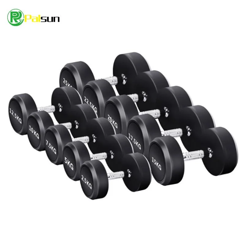 Commercial High quality/High cost performance  PU Dumbbell Urethane Round Head Free Weights Wholesale/Supplier