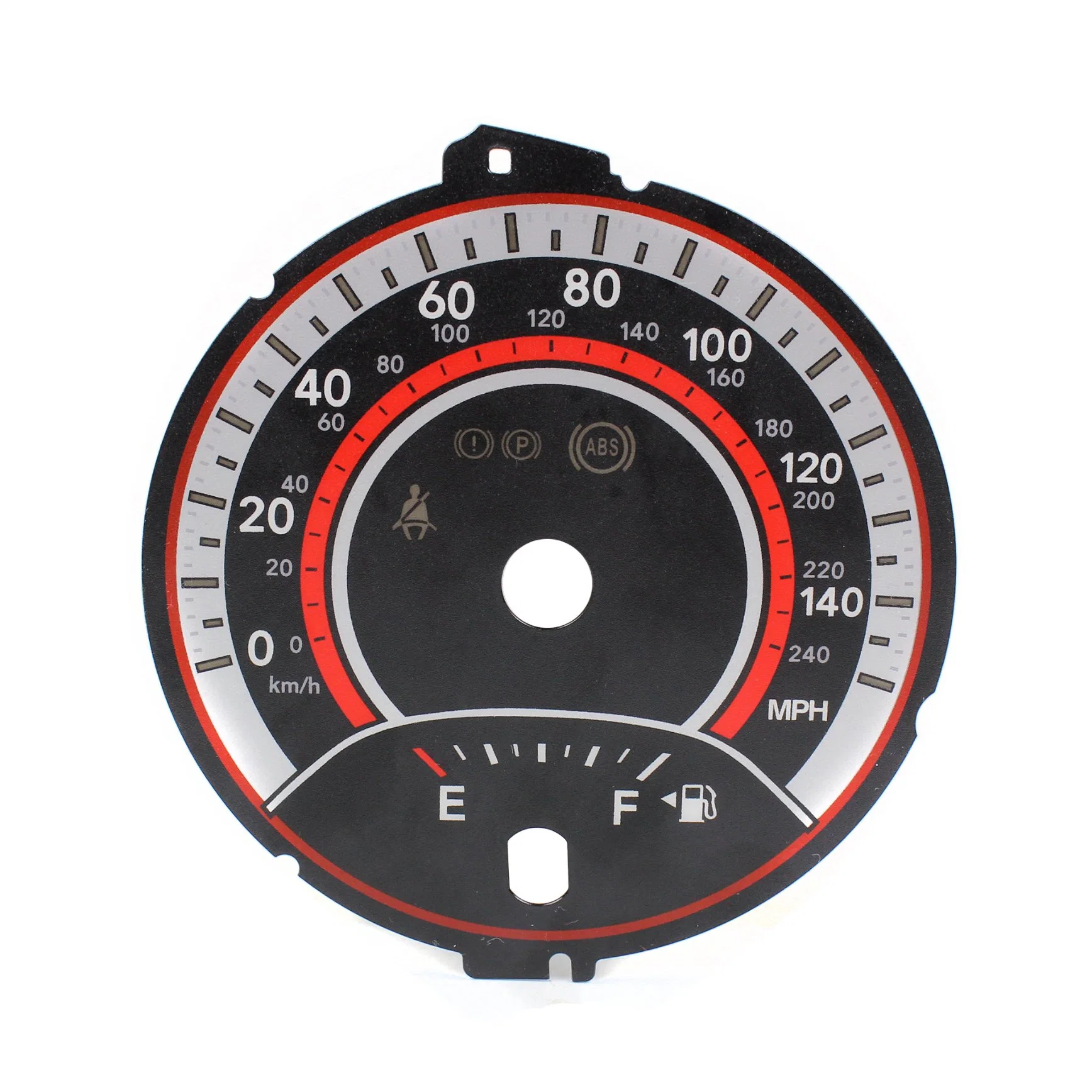 Fe-MD010 Neues Design Benutzerdefinierter Siebdruck 2D Dashboard Dial