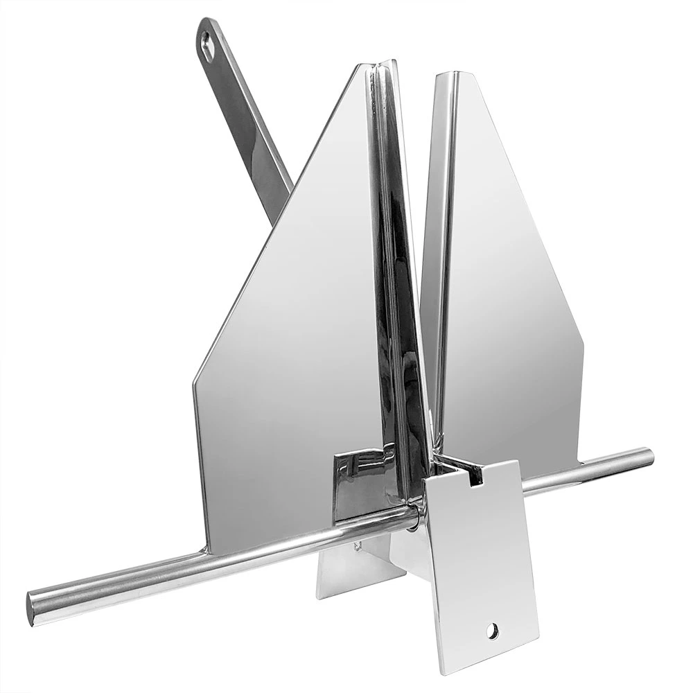 Marine Hardware Mirror Finished Stainless Steel Marine Boat Anchor Fluke Danforth Anchor