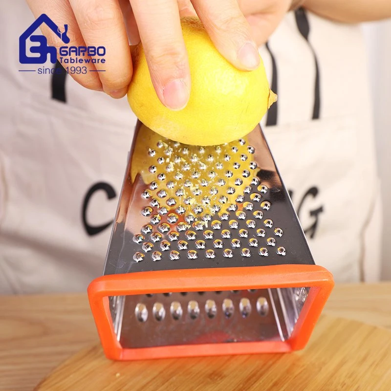 Multi-Functional 4 Sided Box Grater Cheaper Price Stock 410 Ss Stainless Steel Portable Fruit Carrot Cheese Grater