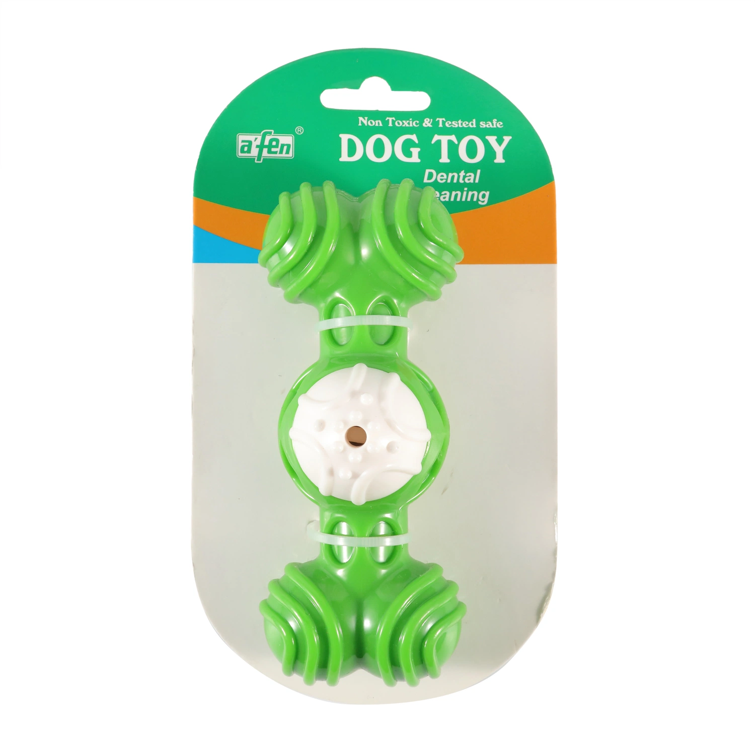 La nueva mascota de Venta caliente Amazon Toys perro de color verde el cepillo de dientes limpiar los dientes molares persistente