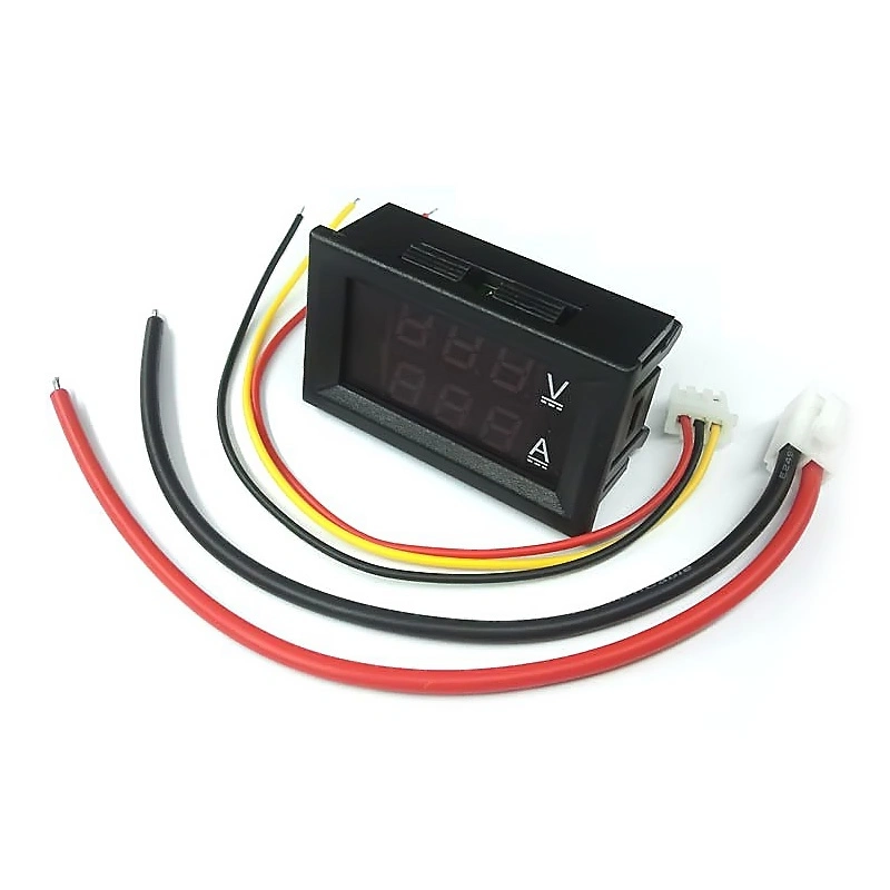 Mini Digital Voltmeter Amperemeter DC 100V 10A Panel AMP Volt Spannungsprüfer Detect Tool blau rot Dual LED Anzeigen