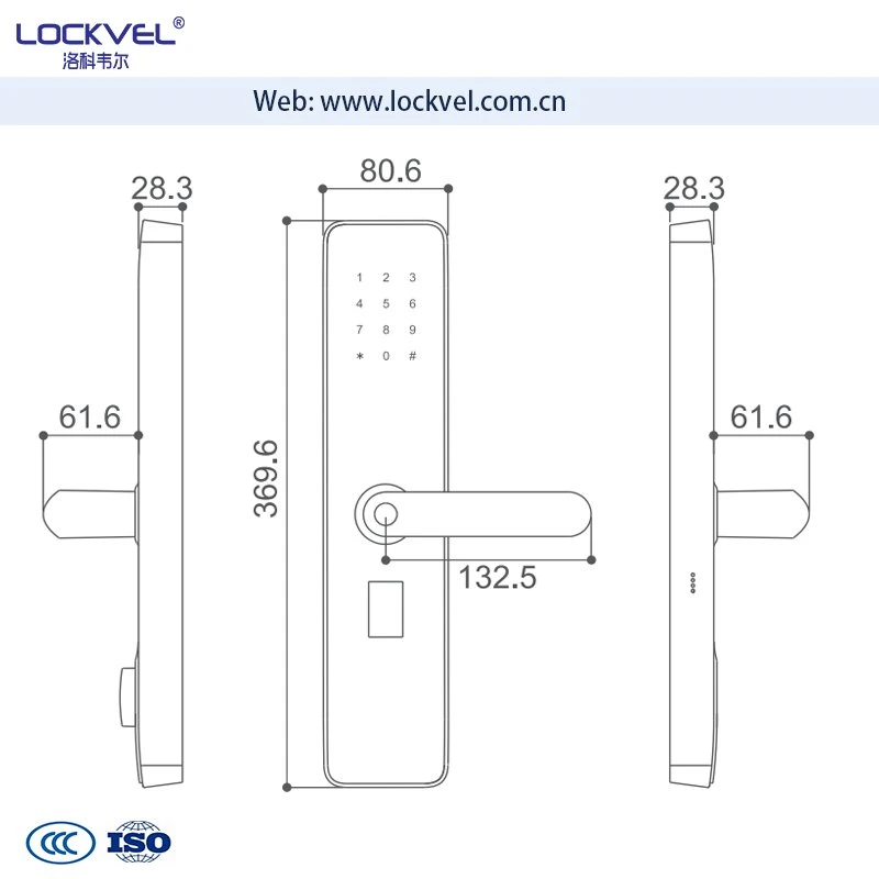 Smart Cerradura electrónica con huella digital/// Bluetooth de la tarjeta de la contraseña de desbloqueo/.