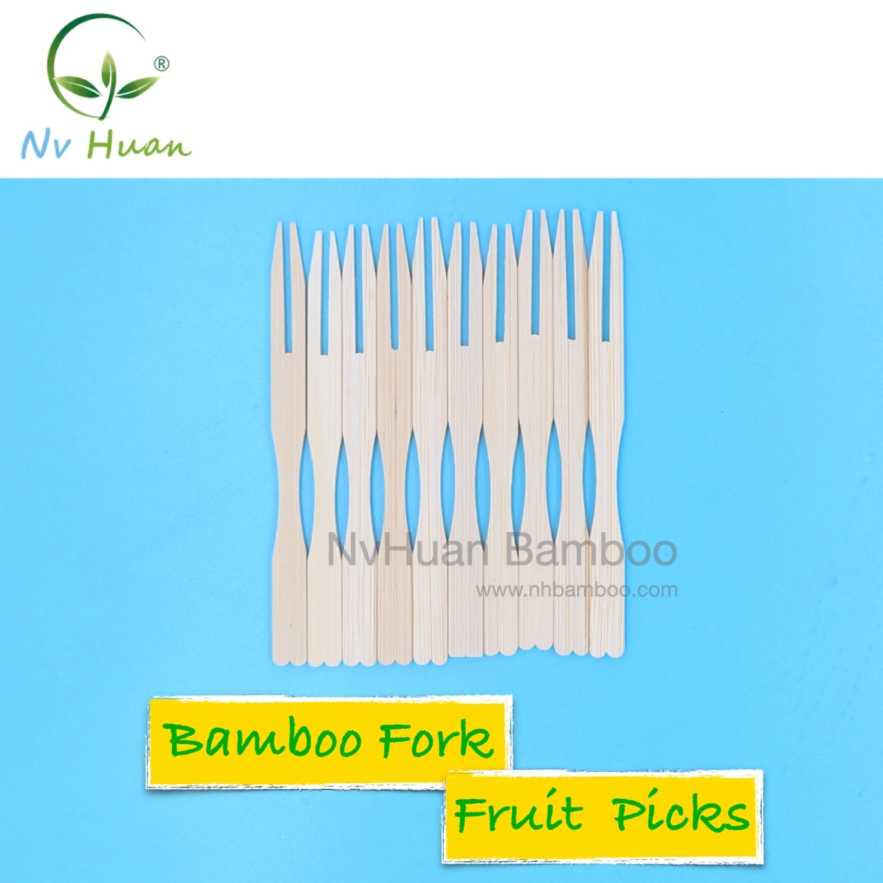 4 in 1 Cutlery Set Bamboo Fork