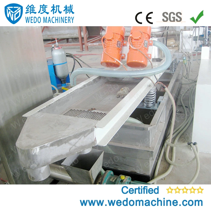 Waste Plastic HDPE PP Scraps Pipes Flakes Granulator for Regranulation with Single Shaft Shredder