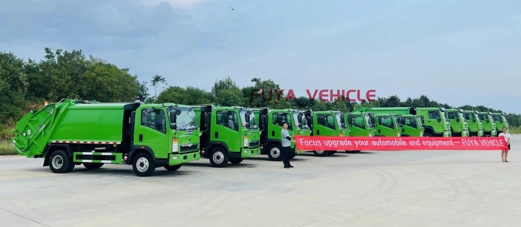 Medium Sinotruk HOWO 4X2 14000liters 14cbm 14m3 Compactor Garbage Truck/Compression Garbage Truck