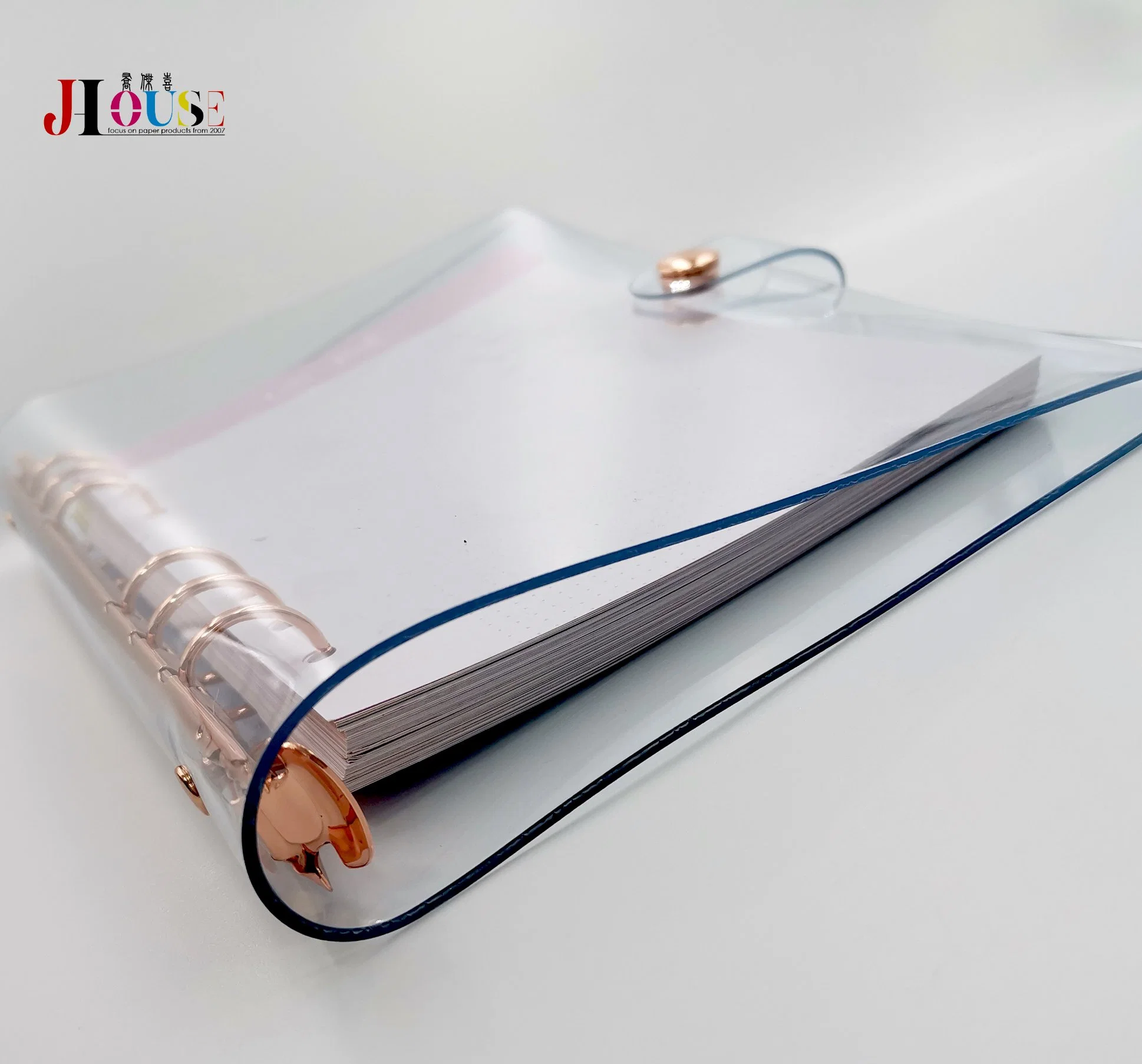 2021 تصميم جديد PVC Beauty Notebook Planner Binder للطالب غلاف دفتر ملاحظات مطبوع عليه شعار قرطاسية مخصص