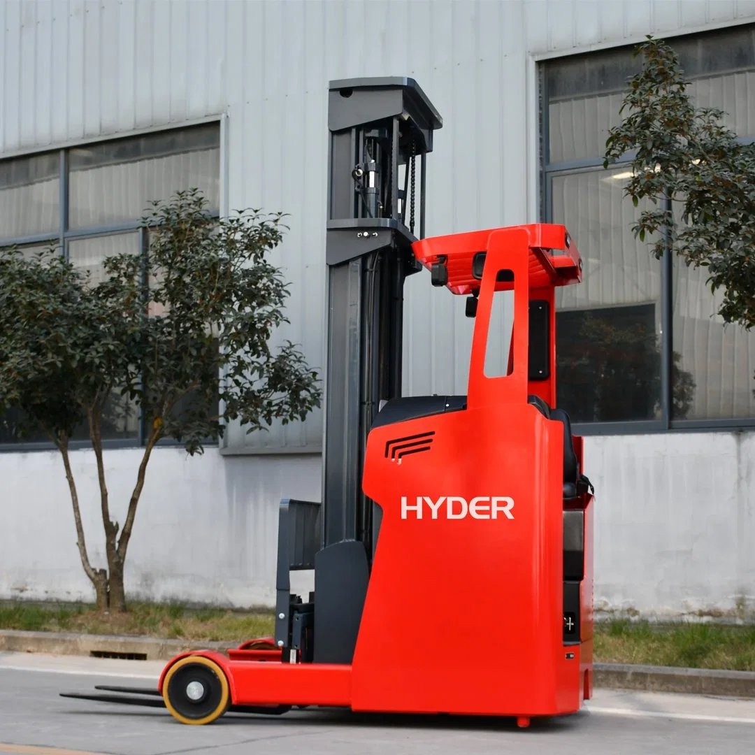 Hyder 1.6t/2t Retractable Forklift Stacking Electric Reach Truck Price for Narrow Aisles/Pallet