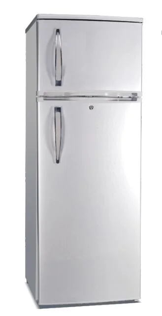 230L Double Door Refrigerator Fridge and Freezer Top Freezer Bottom Fridge