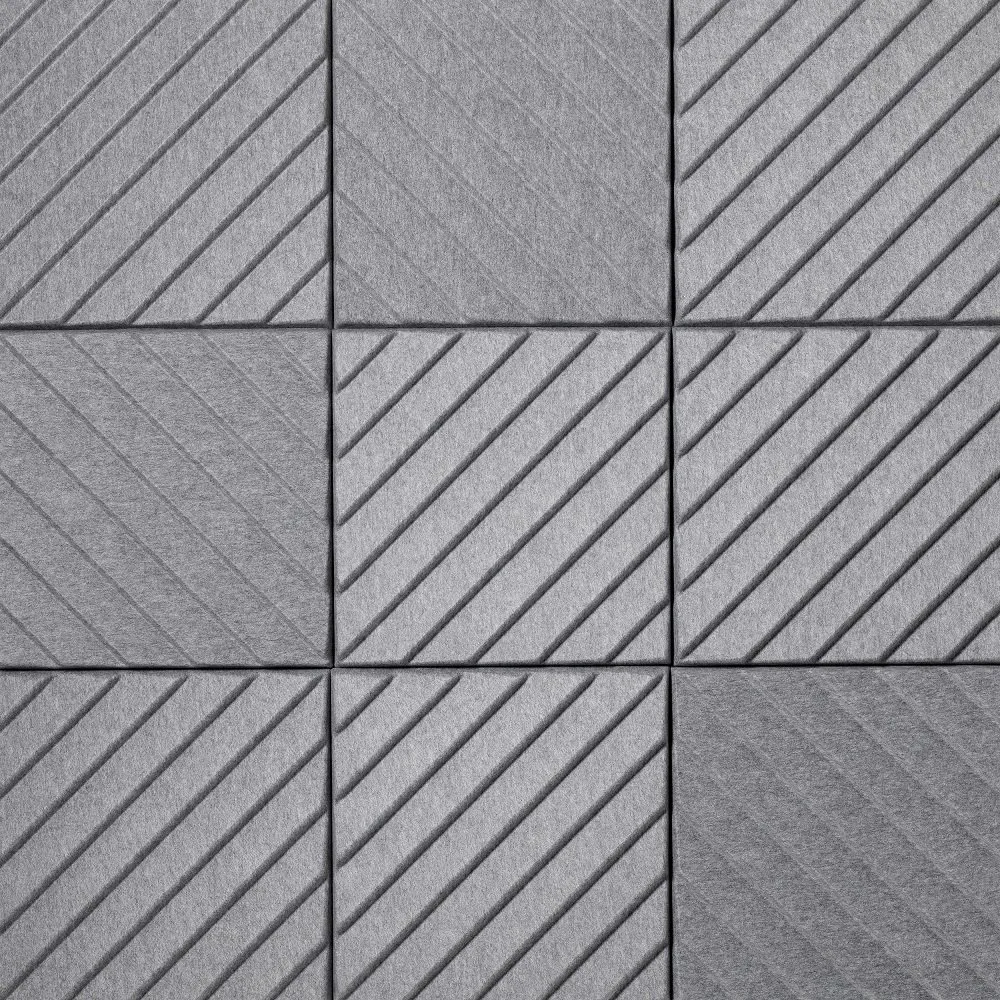 High NRC 3D Pet Acoustic Panel Paneles de pared de poliéster