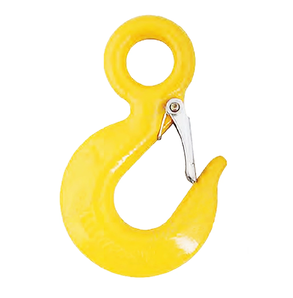 Hot Die Forging Alloy Steel Hoist Equipment Spare Parts Us Type Eye Sling Hook with Latch