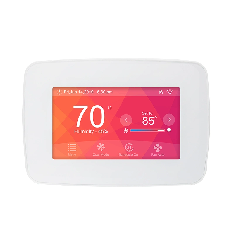 4.3 Inch TFT High-Reslution Heat Pump Controller Colorful Touch Screen Thermostat