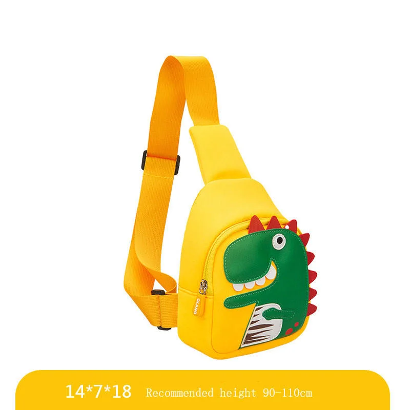 Trend Fashion Children's School Bag Cartoon Cute Dinosaur Baby Chest Bag