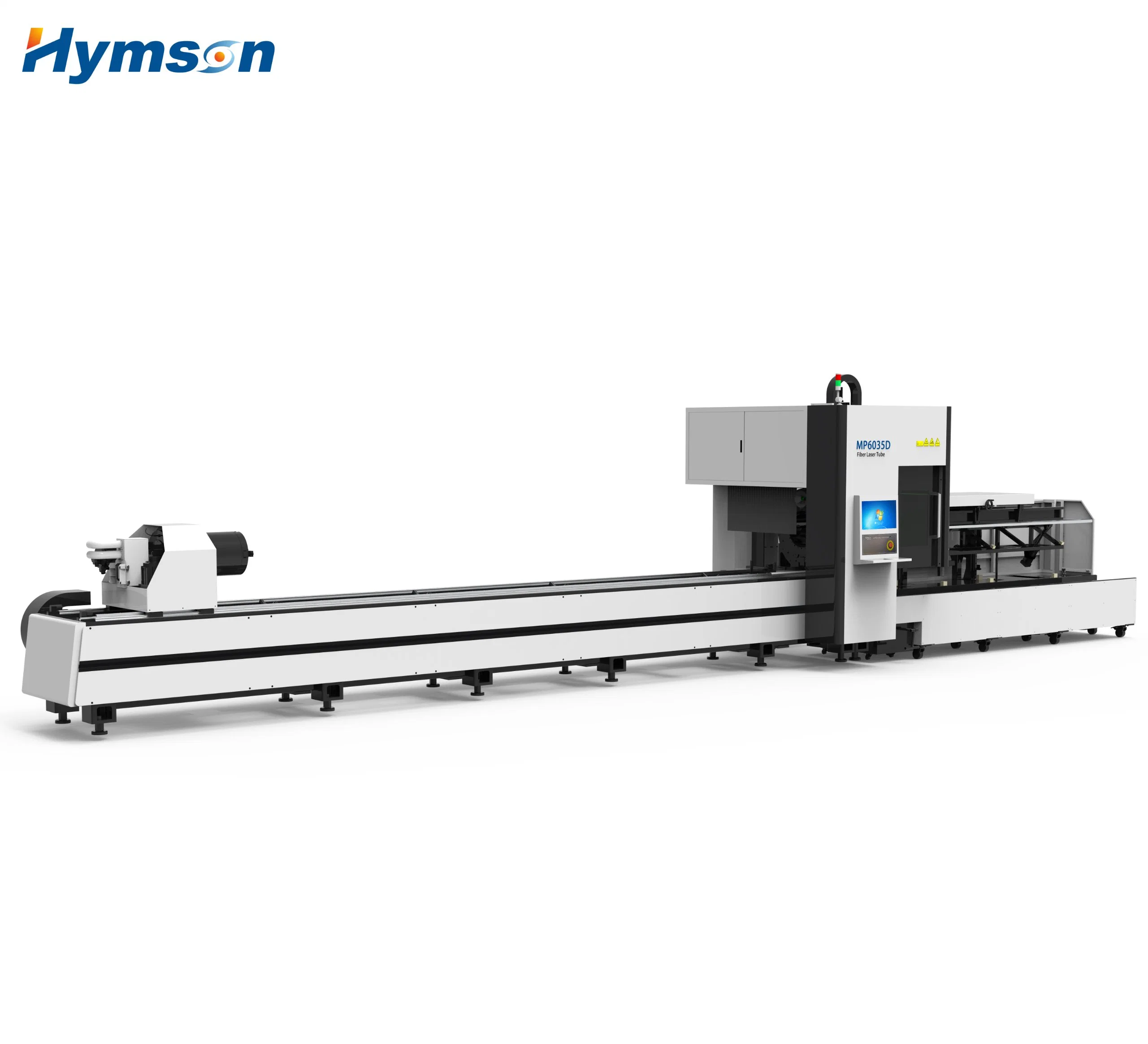 Hochgeschwindigkeits-Rohr-Laser-Schneidemaschine / CNC-Faser-Laser-Schneidemaschine Für Metallrohrschnitt 3000W Metallrohrschnitt