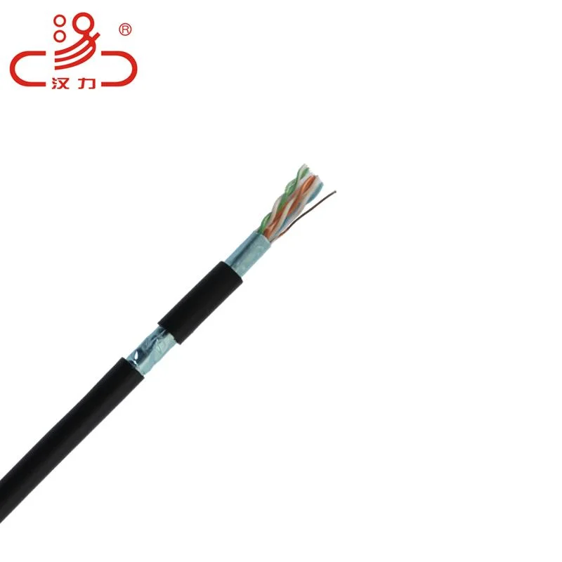 UTP FTP Cat5 Cat5e Messenger Outdoor Bare Copper Network Cable