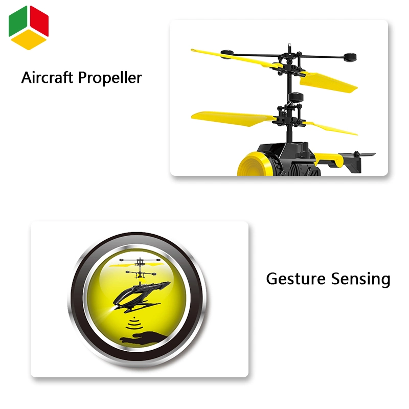 QS OEM Children Outdoors 2 Channel External Infrared Gesture Remote Sensing Mini RC Gyro Helicopter Toys