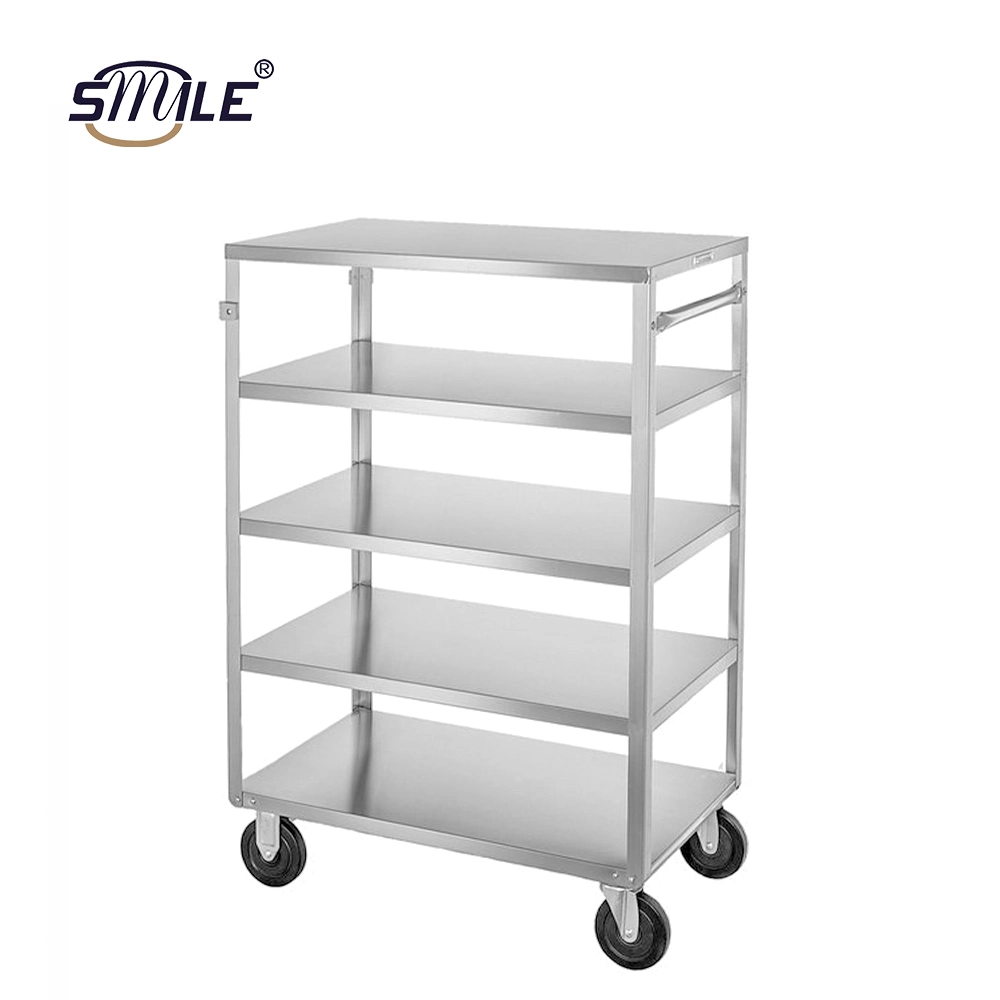 Smile High Quality Hospital Medical Trolley Emergency Stainless Steel Treatment Trolley Surgical Instruments