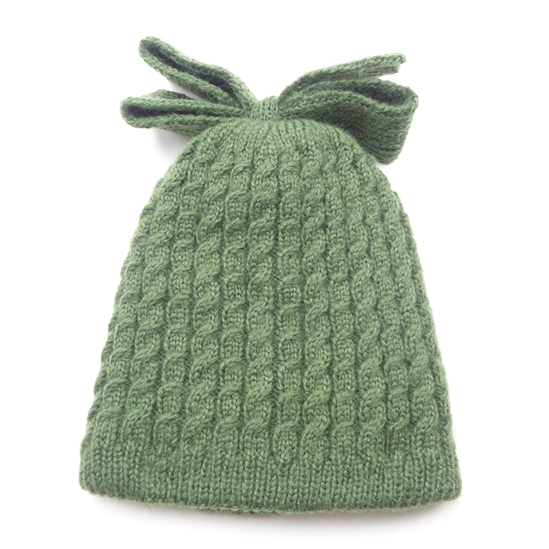 New Style Lovery Bow Knitted Autum and Winter Fashion Cap