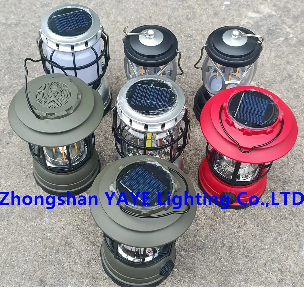 Yaye Factory Price CE/IP66 5W Portable Rechargeable Emergency Solar Power LED Camping Lighting 1000PCS Stock/ Best Manufacturer: Zhongshan Yaye Ligting Co., Ltd