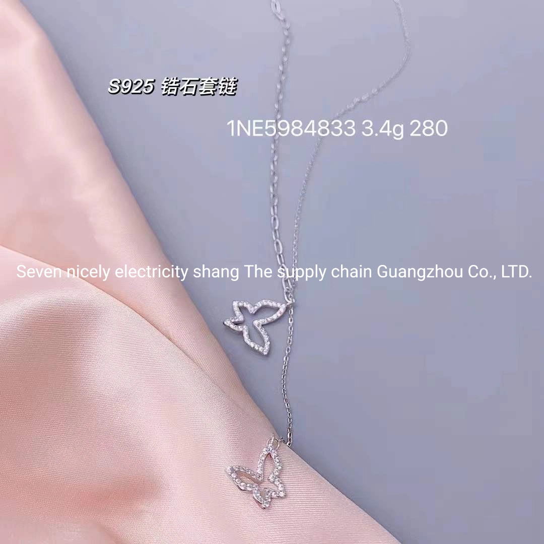 New Design jewellery High quality/High cost performance 925 Sterling Silver Jewellery Fashion Rose Necklace Gift for Women