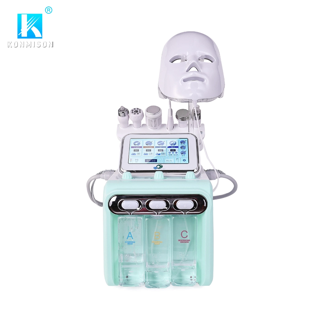 Instrumento de belleza para el cuidado de la piel agua de belleza Hydra Peel Aqua 7 En 1 Micro Dermabrasion Facial H2O2 Hydra máquina de Microdermabrasión Peeling