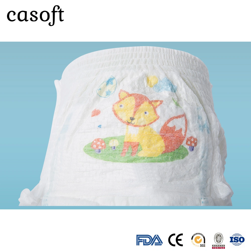 Good Quality Large Quantity Favorably Support Customization Nb36*28cm S39*28cm M45*32cm, L50*32cm XL Soft Breathable Casoft or OEM Care Baby Diapers
