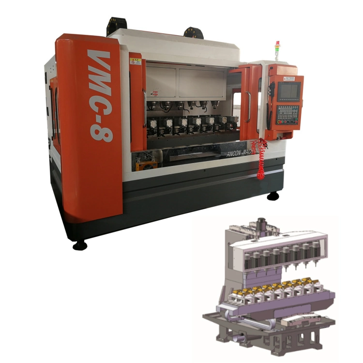 Vertikale / horizontale Oberfläche CNC Graviermaschine und Fräsmaschine