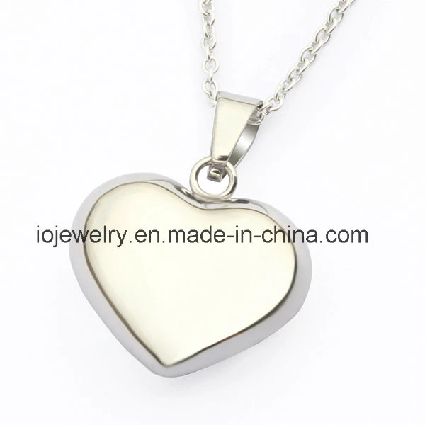 316 Stainless Steel Very Light Hollow Ball Heart Pendant Necklace