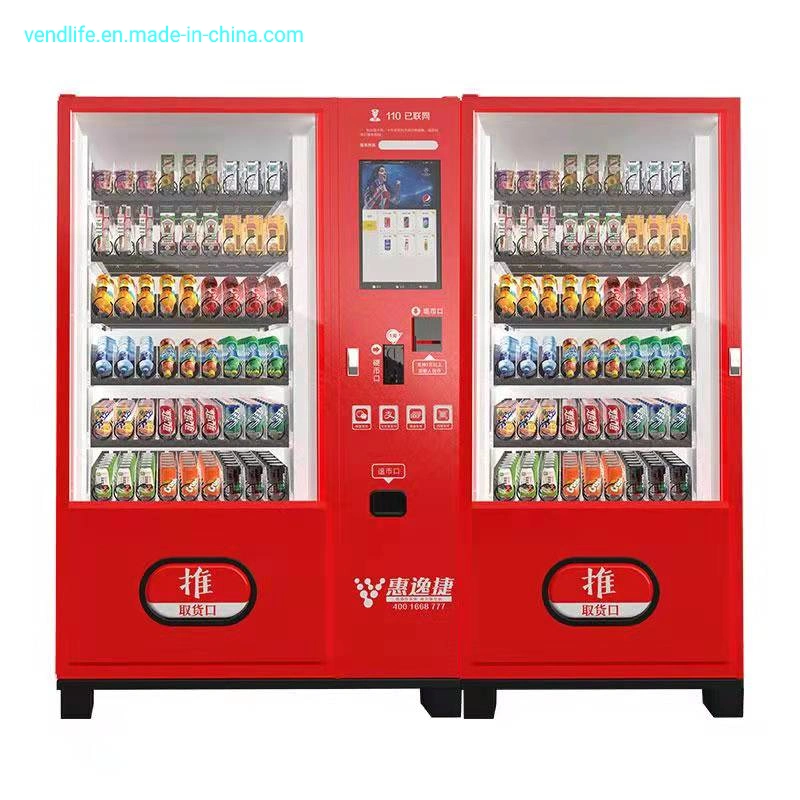 24h Advertise Self-Service Makeup Vendlife Vending Machine Drinks Snacks Pink Hair Vending Machine Video Booth