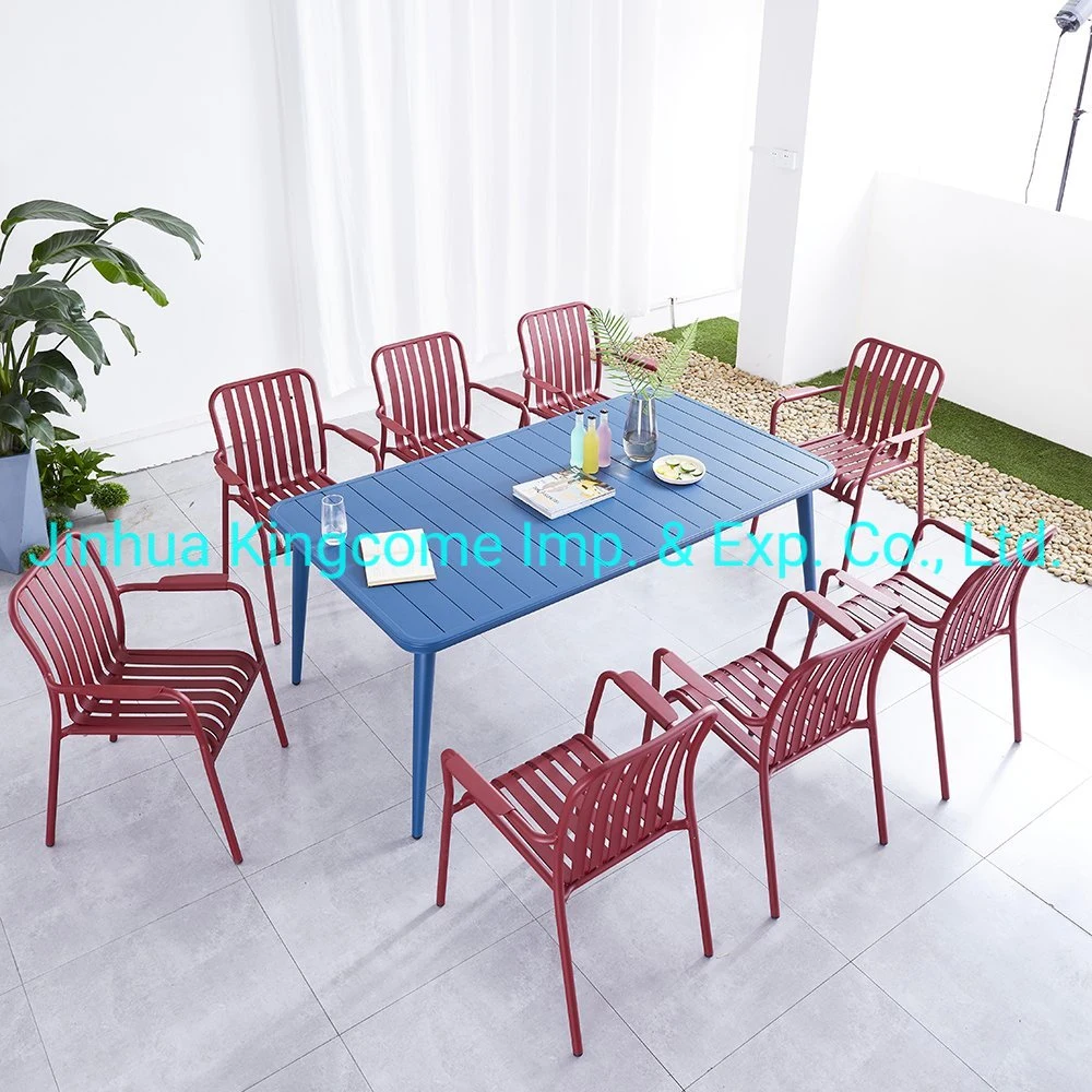 Outdoor Rectangle Aluminum Dining Table/ Garden /Patio Table