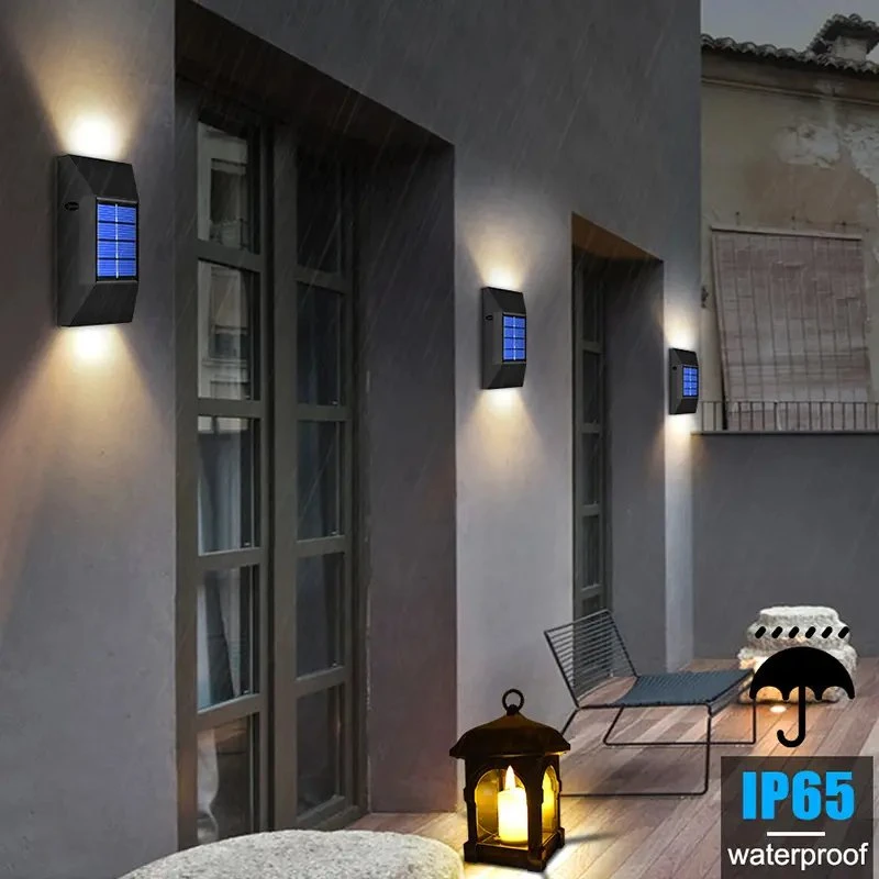 Outdoor Waterproof LED Solar Wall Sensor Light for Night