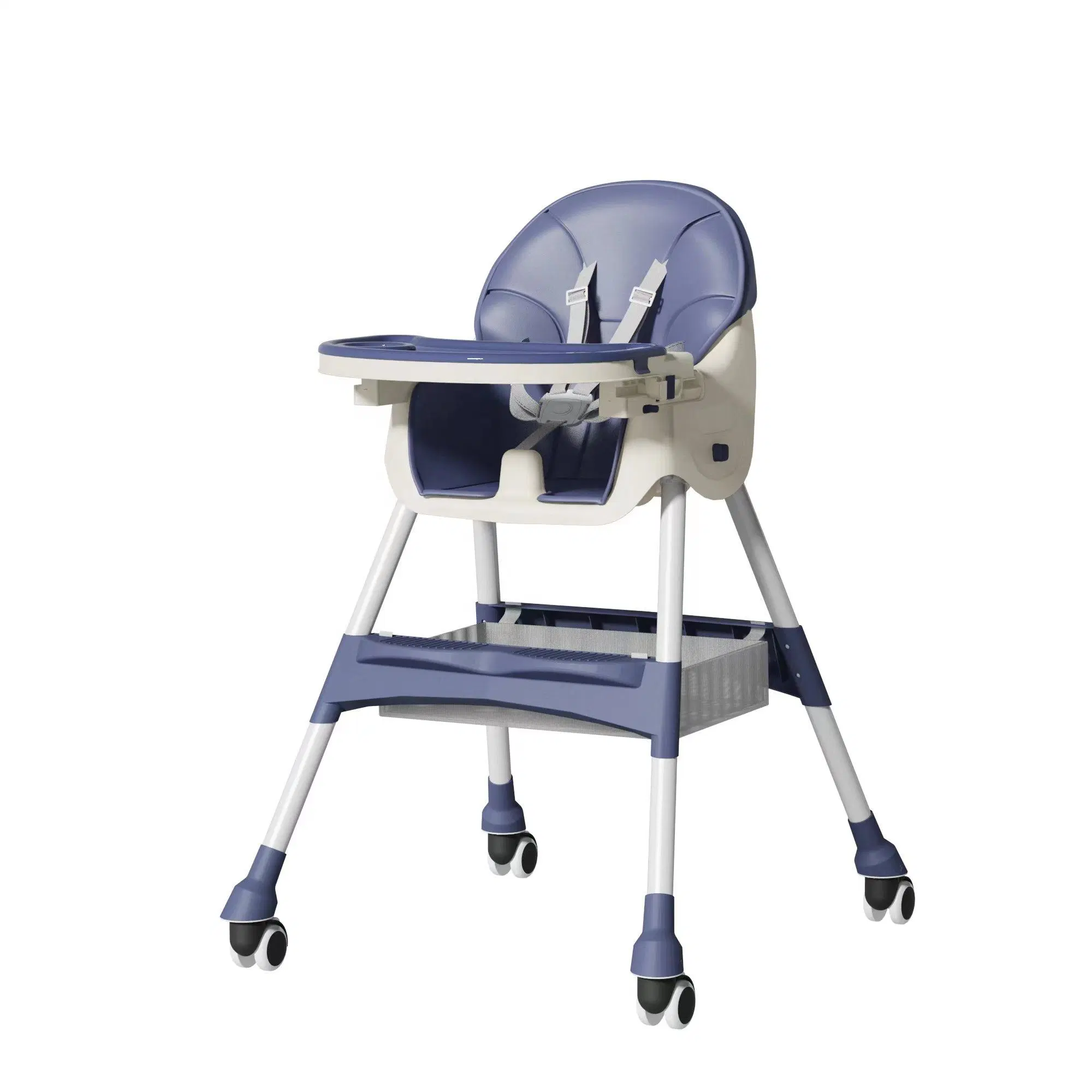 2023 New Baby Dining Chair, Multi-Functional Folding Children's Dining Chair, Height Adjustment, Plate Seat Distance Can Be Adjusted to Accommodate Children Fee