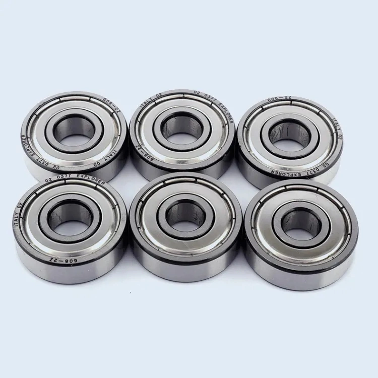 Carbon Steel 608zz 608RS 608 2RS Zz Miniature Deep Groove Ball Bearing Skateboard Skates Roller OEM Custom Any Size Bearing