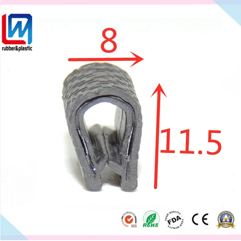 U-образный резиновой накладки для защиты кромок газа уплотнения с металлической вставки