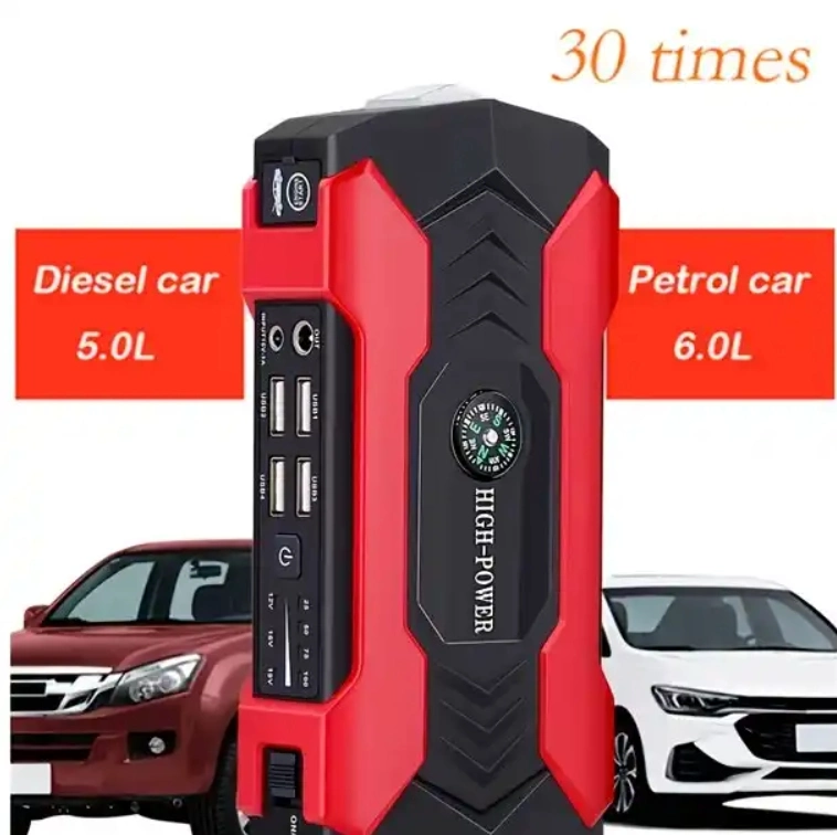 12V Car Jump Starter Portable Power Bank Starting Device Diesel Petrol Powered 20000mAh Power Charger for Car Battery Booster