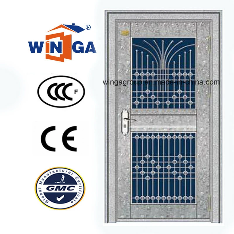 304 Stainless Steel Material Exterior Steel Security Glass Door (W-GH-25)