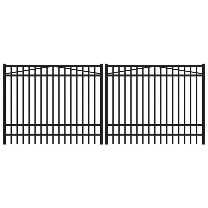 Metal Steel / Aluminum Tubular Fences Steel Railing Wrought Iron Fence Panel Decorative Fencing Aluminum Garden Fence