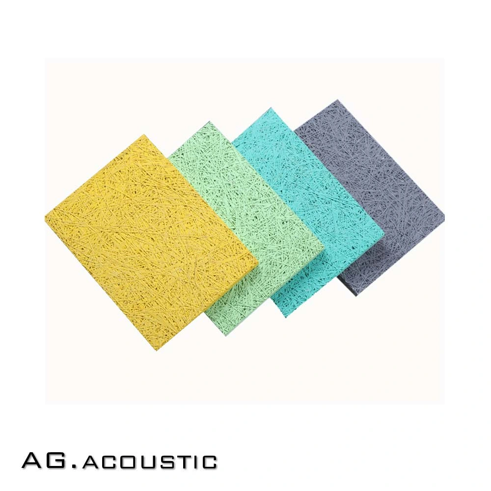 AG. Acoustic Decorative Board Painted Wood Fiber Wall Panels Sound Absorption Material