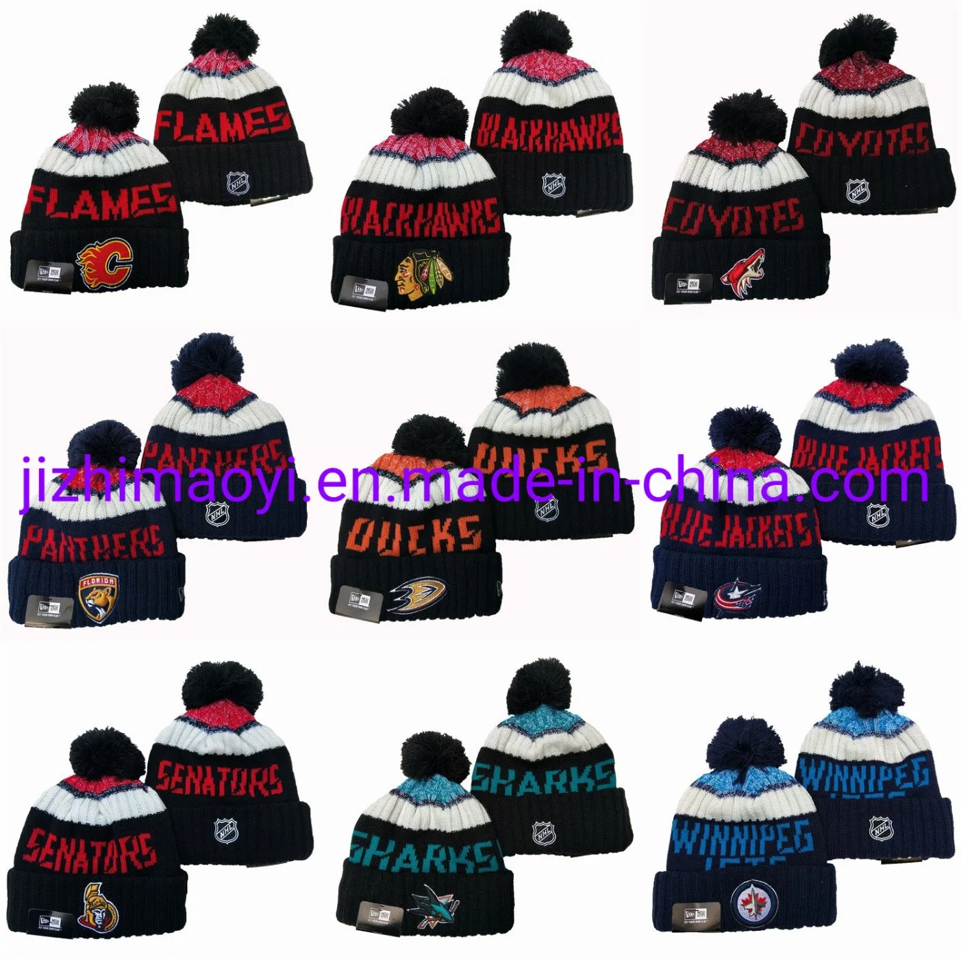 Dropshipping Mayorista/Proveedor N-Hl Hockey Cap Beanie Hat Seattle Kraken Toronto Maple hojas Chicago Blackhawks Anaheim Ducks Team Knits