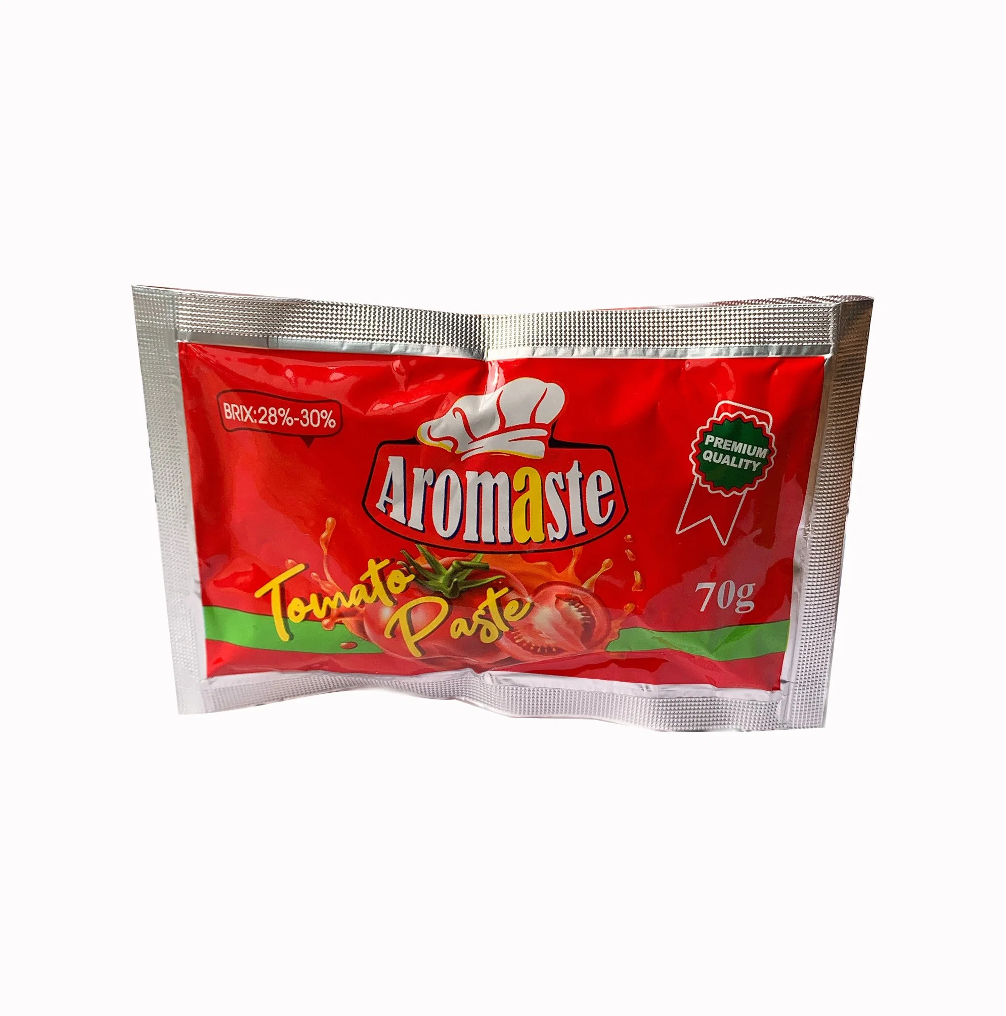 Fábrica de abastecimento de alta qualidade 70g de pasta de tomate para África