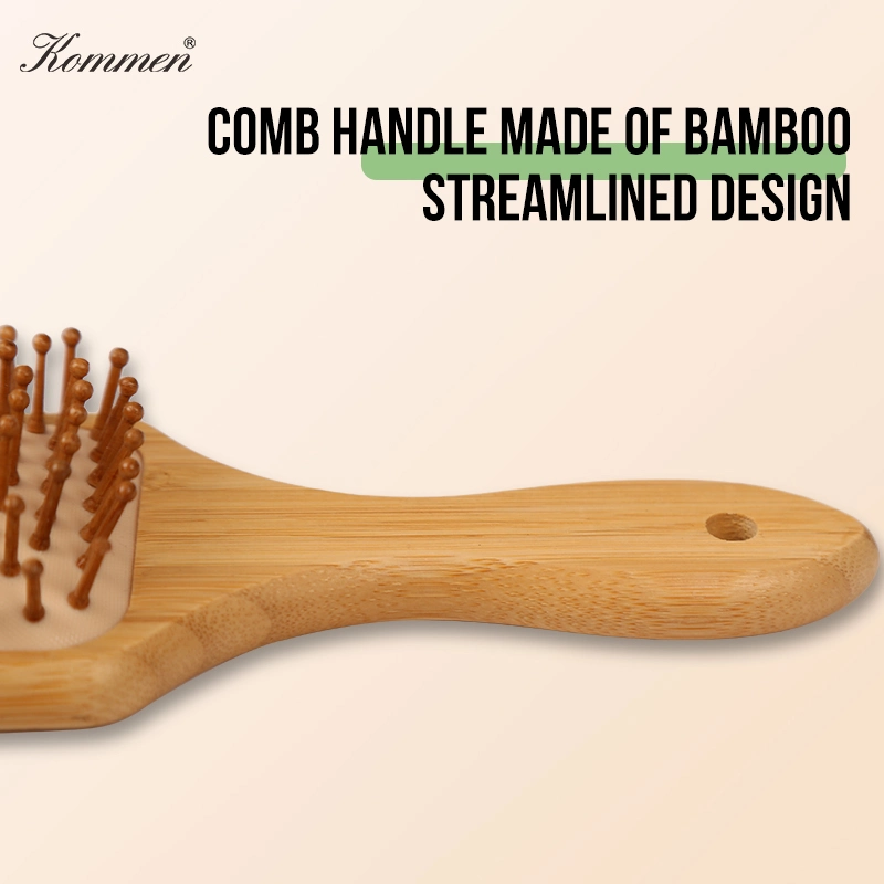 Bamboo Comb Nature Wooden Brush Anti-Static Detangle Hair Massage Comb