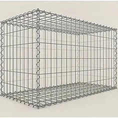 Fábrica directa de buena calidad Galvanized PVC Coated gabion Box Mesh Malla de alambre de acero