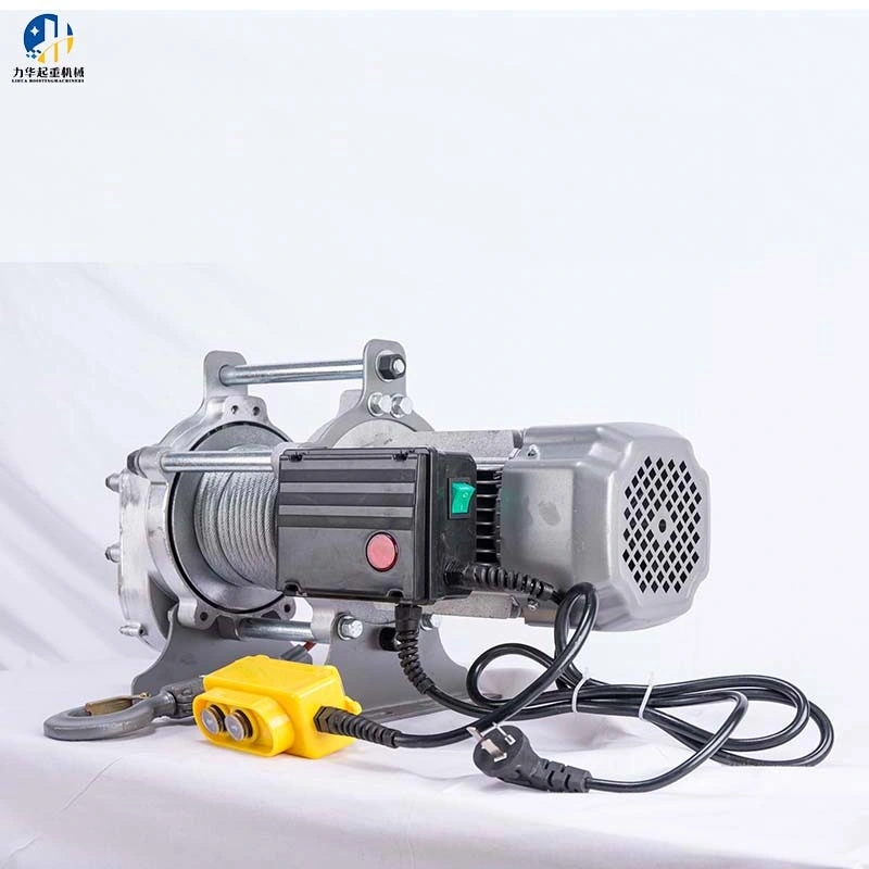 800kg 1450W Double Hook Lifting Equipment Electric Wire Rope Winch