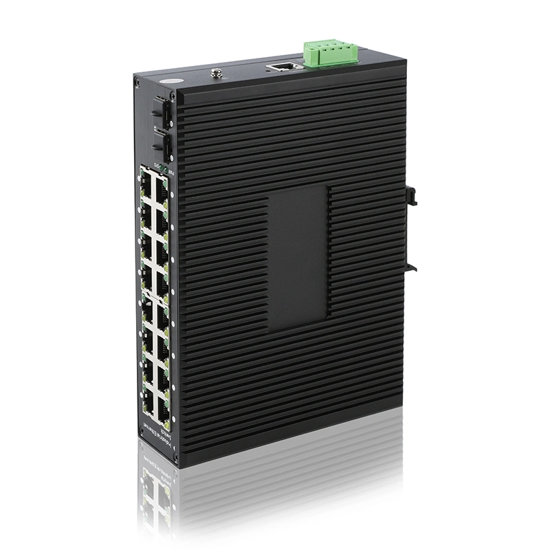 Gigabit Managed Industrial Poe Switch 2 Gigabit SFP Fiber Slot Port Network Switch