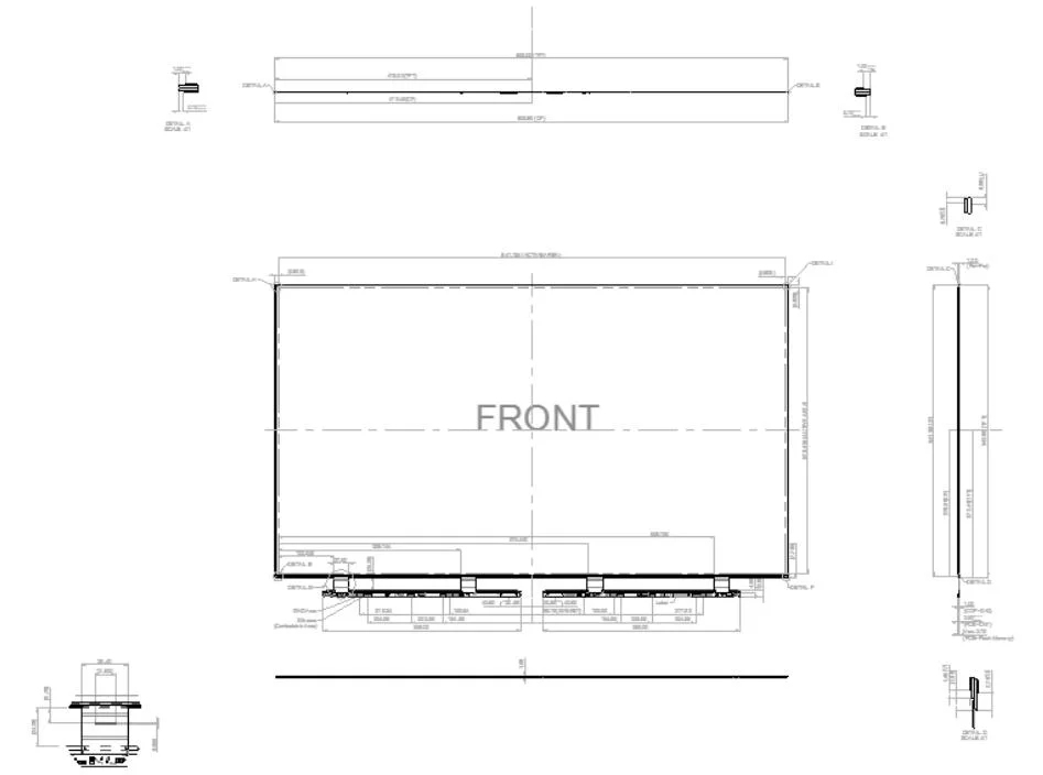 1000 High Brightness 43 Inch Multi-Media TV LCD