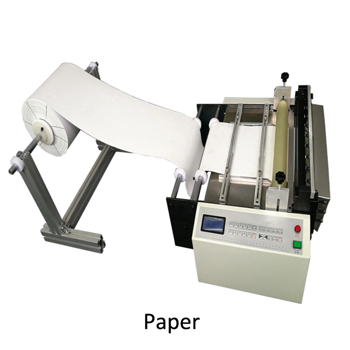 Máquina de corte para máquina de corte de tubos de caucho de papel de hoja de fibra Tubo corrugado