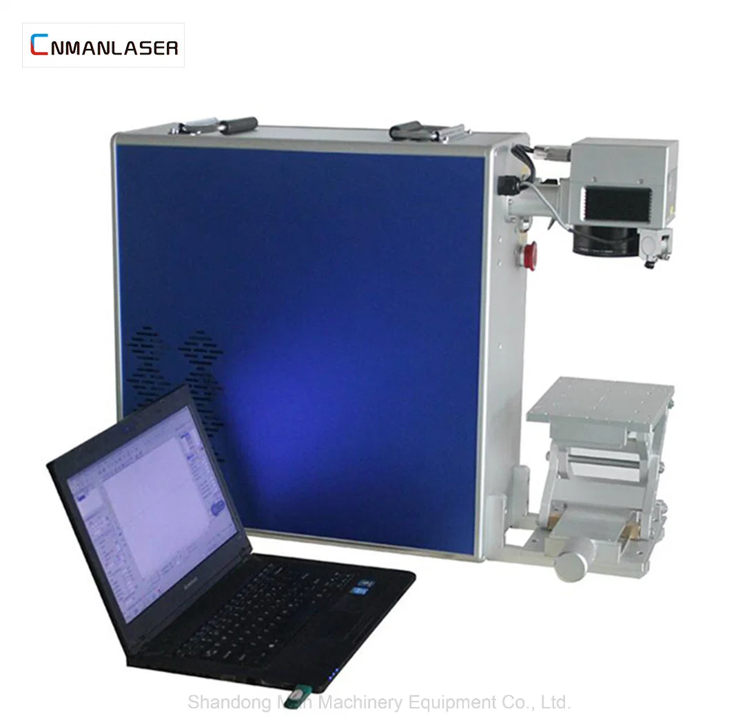 Stainless Steel Aluminum 20W 30W Desk Model Fiber Laser Marker