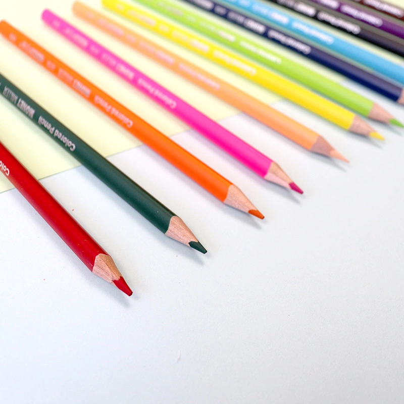 OEM 12 Colors Available 24 Pieces Per Box Monochrome Color Pencils