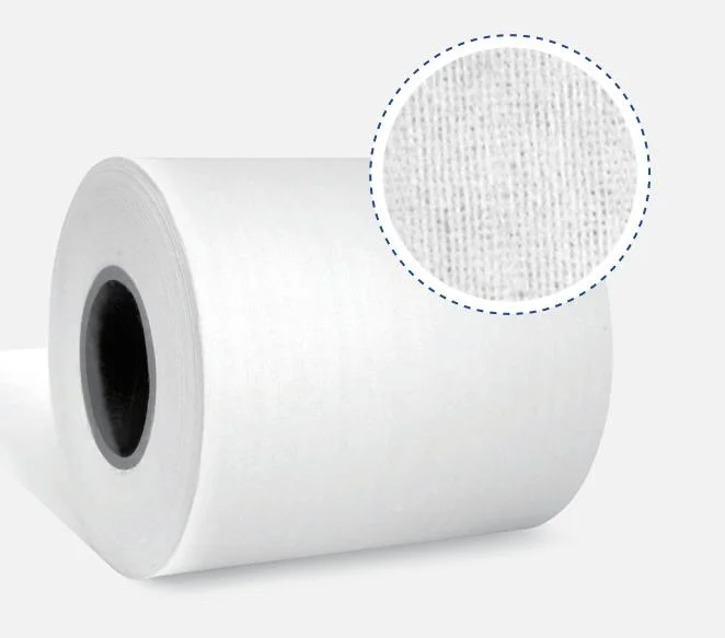White Degradable Spunlace Nonwoven Fabric for Civilian Wiping, Wet Wiper, Woodpulp/Viscose/Bamboo, Environment Pictures & Photoswhite Degradable Spunlace Nonw